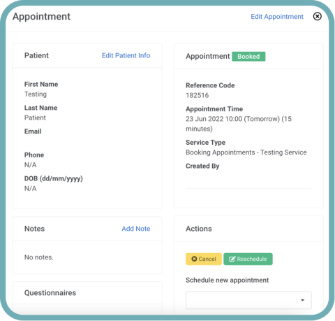 Service data